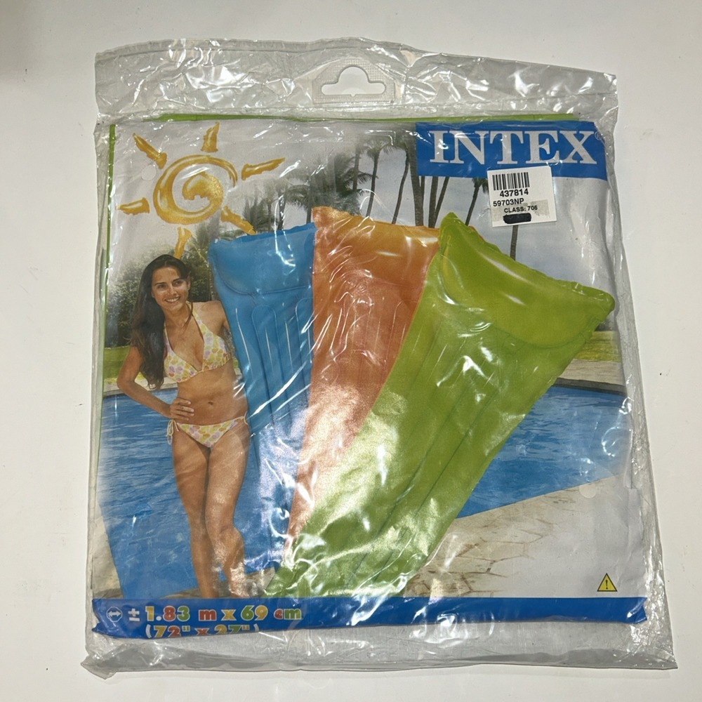 Vintage INTEX Lounge Pool‎ Raft 72x27"